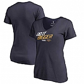 Women New Orleans Pelicans Fanatics Branded 2018 NBA Playoffs Slogan V Neck T-Shirt Navy